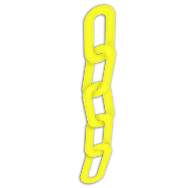 Accuform Yellow Plastic Chain Link (Per Foot) from Columbia Safety