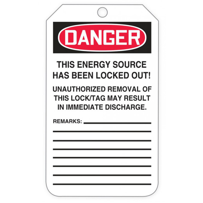 Accuform OSHA Danger Tags By-The-Roll: Do Not Operate from Columbia Safety