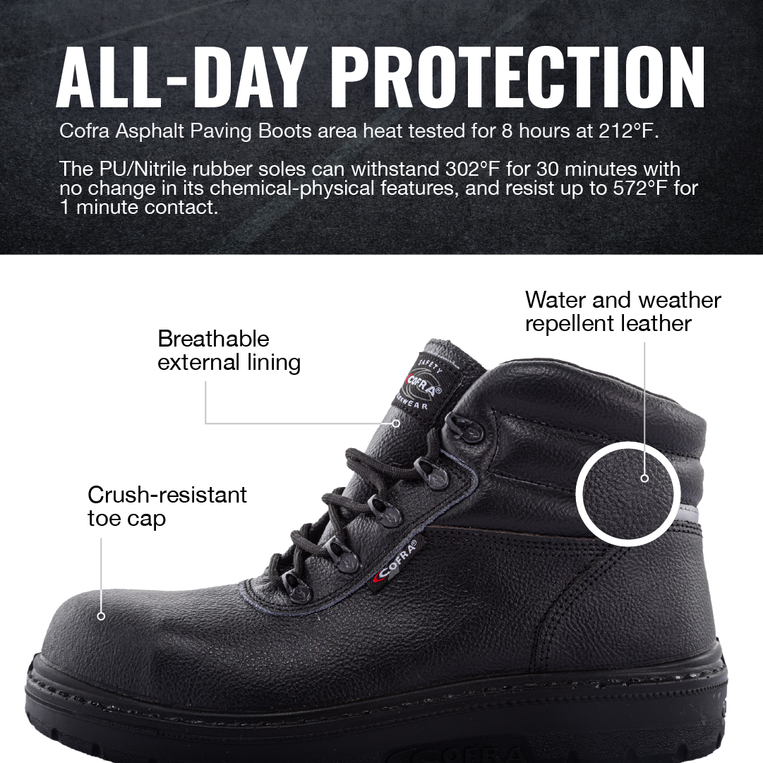 Cofra 6 Inch Heat Resistant Asphalt Safety Toe Boots from Columbia Safety
