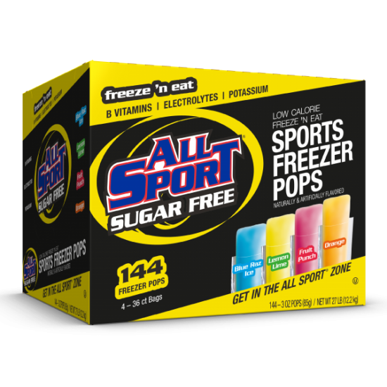 All Sport Sugar Free Freezer Pop - Case of 144 from Columbia Safety