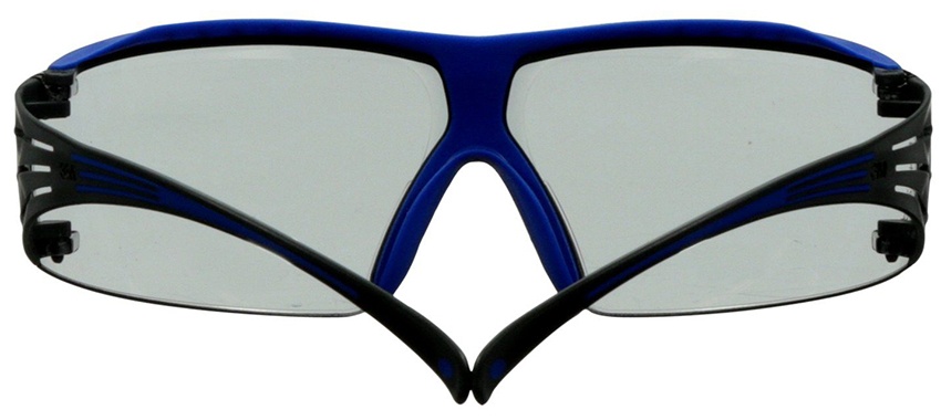 3M SecureFit 400 Series SF407XSGAF Safety Glasses with Blue/Gray Temples & Indoor/Outdoor Gray Scotchgard Anti-Fog/Anti-Scratch Lens from Columbia Safety