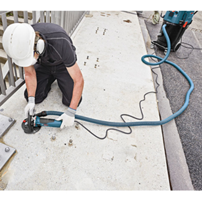 Bosch 5 Inch Concrete Surface Grinder with Dust Collection Shroud from Columbia Safety