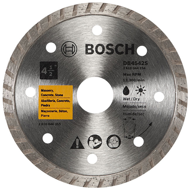 Bosch 4.5 Inch Turbo Rim Diamond Blade | DB4542S from Columbia Safety