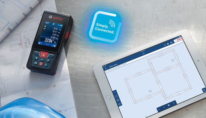 Bosch Blaze Outdoor 400 Foot Connected Lithium-Ion Laser Measure with Camera from Columbia Safety