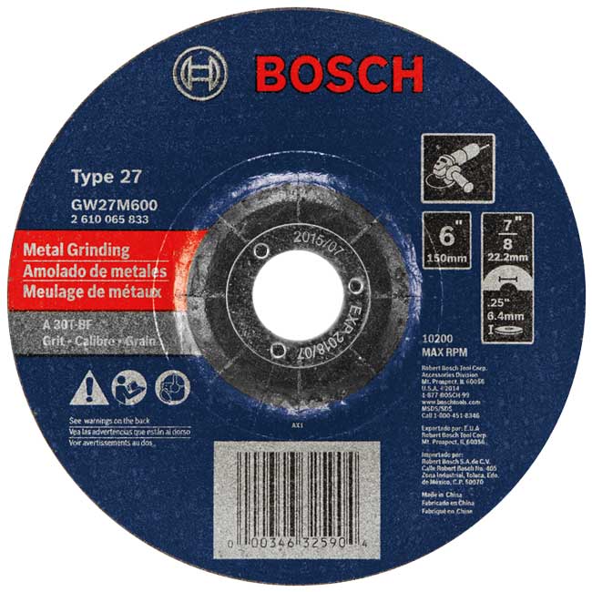 Bosch X-LOCK Small Angle Grinder Wheel |GW27M600 from Columbia Safety