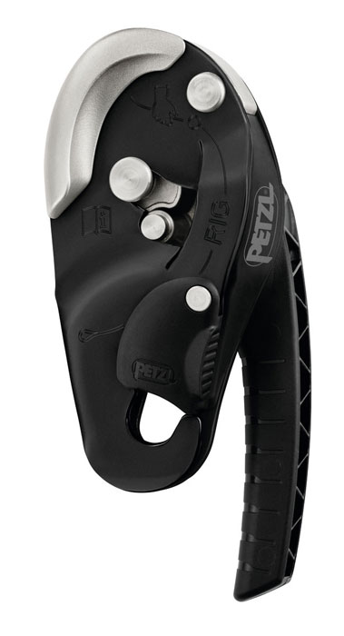 Petzl RIG Black Self-Braking Descender from Columbia Safety