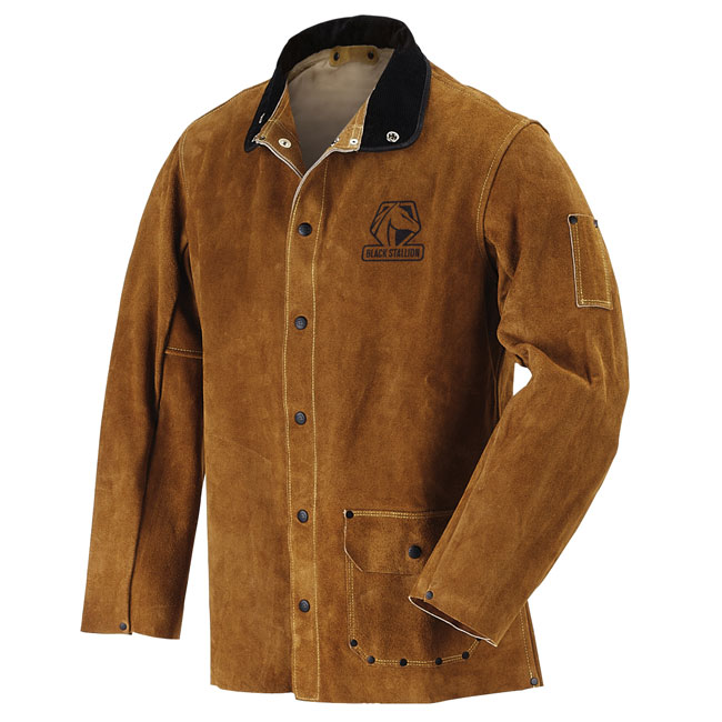 Black Stallion 30WC Split Cowhide Welding Jacket from Columbia Safety
