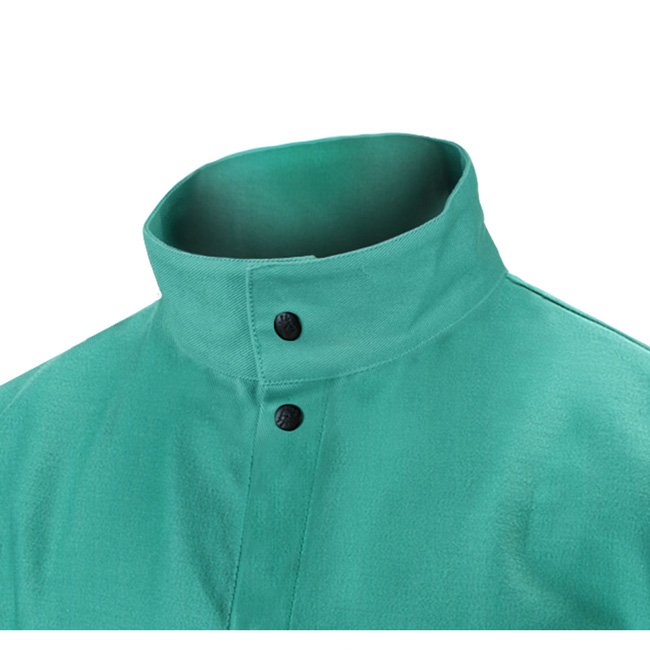 Black Stallion TruGuard 200 FR Green Cotton Welding Jacket from Columbia Safety