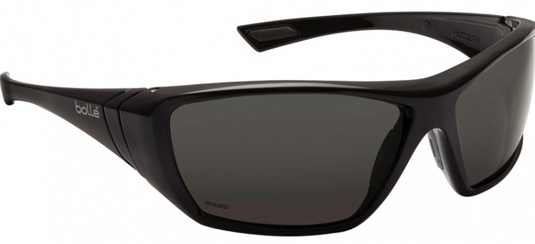 Bolle Hustler Safety Glasses with Polarized Lens and Black Frame from Columbia Safety