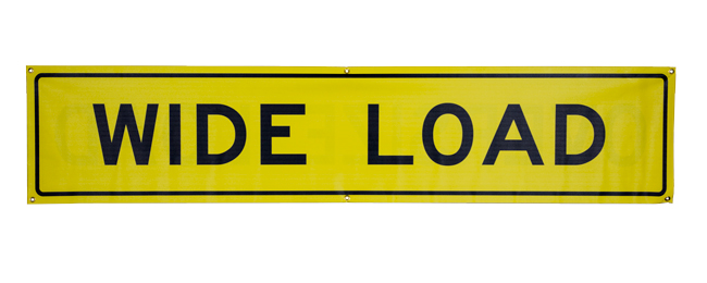 Bone Safety Wide Load Sign | BAN-18X84OLY from Columbia Safety