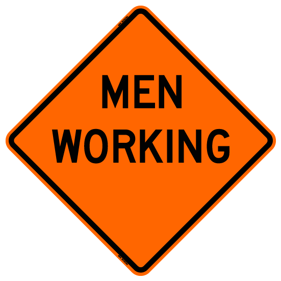 Bone Safety 'Men Working' Sign from Columbia Safety