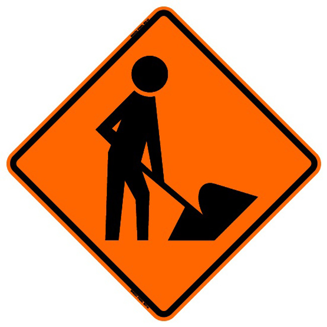 Bone Safety Men Working Symbol from Columbia Safety
