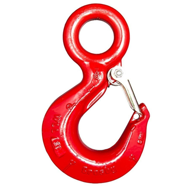 Crosby Eye Hoist Hook with Latch from Columbia Safety