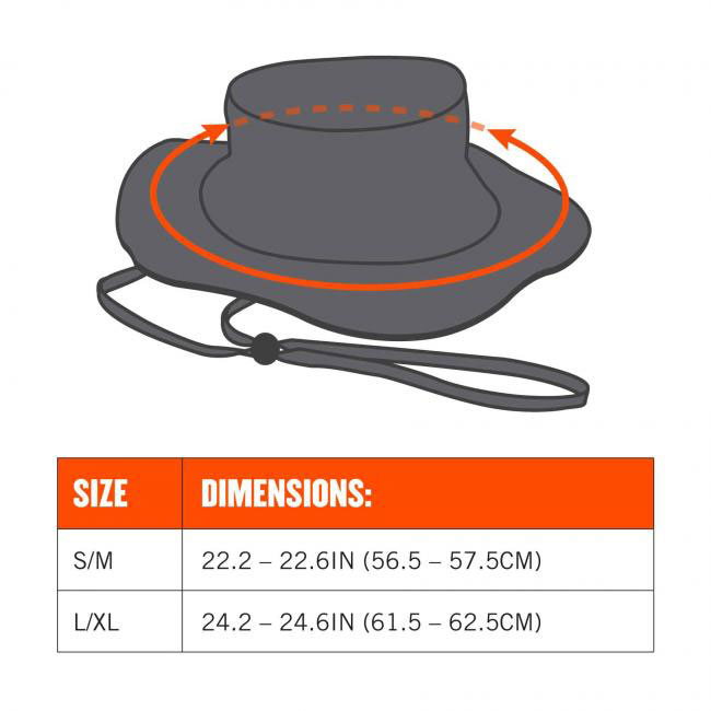 Ergodyne Chill-Its 8936 Lightweight Ranger Hat from Columbia Safety