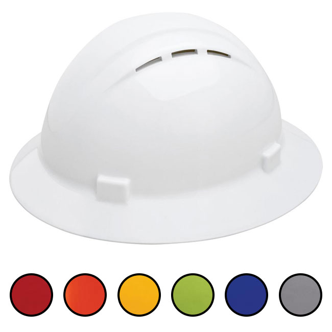 ERB Americana Vented Full Brim Hard Hat from Columbia Safety