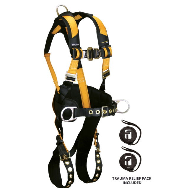 FallTech Journeyman Flex Steel 4D Construction Climbing Full Body Harness from Columbia Safety