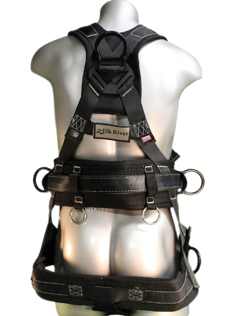 Elk River Peregrine Platinum Series Tower Harness with Aluminum and Steel D-Rings from Columbia Safety