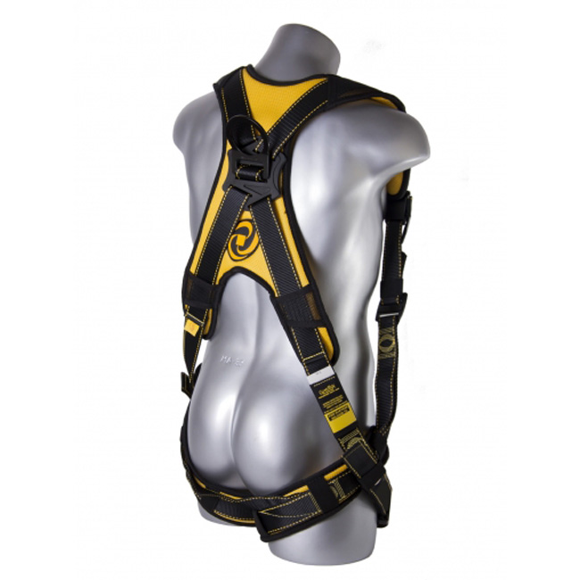 Guardian Yellow/Black Cyclone Harness with Quick-Connect Buckles from Columbia Safety