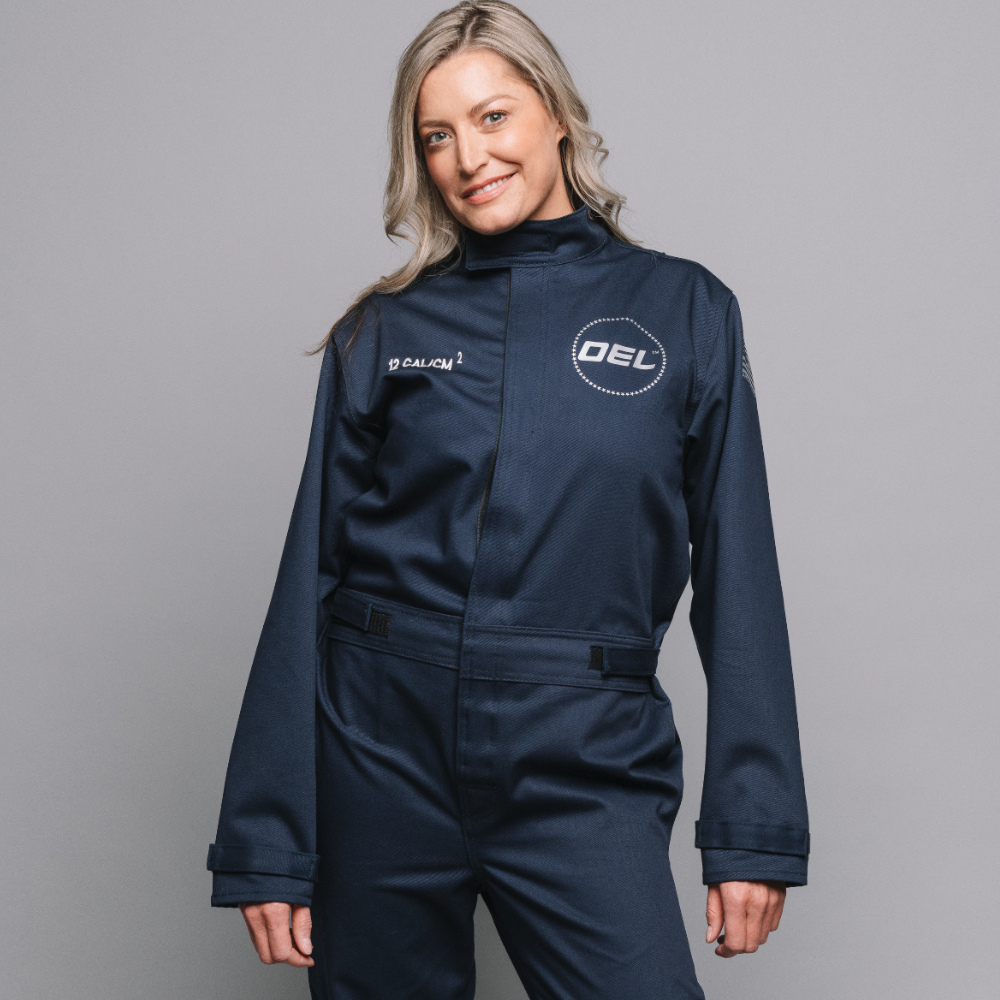 12 Cal Coverall Navy Womens from Columbia Safety
