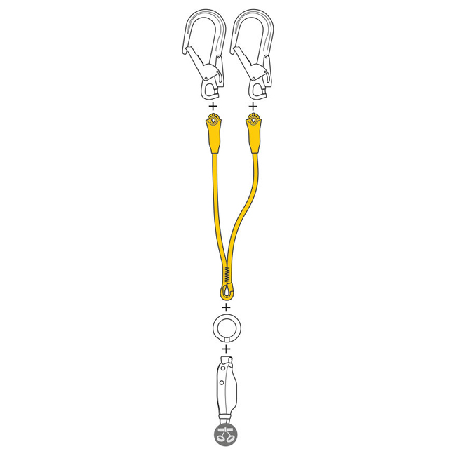 Petzl Jane Y Fall Arrest Lanyard from Columbia Safety