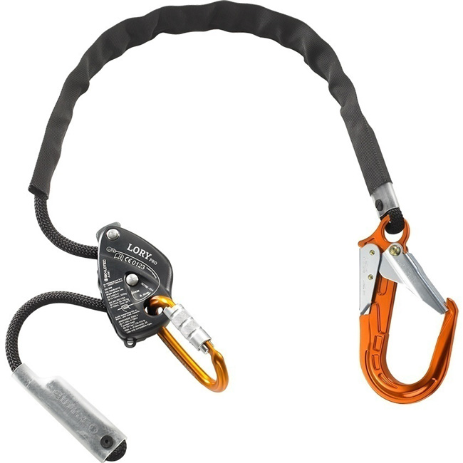 Skylotec Lory Pro Positioning Lanyard with Aluminum Rebar Hook from Columbia Safety