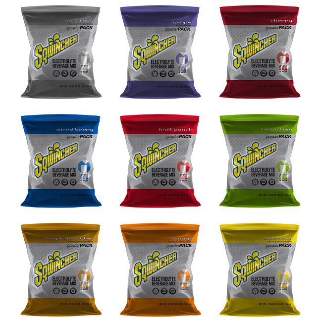 Sqwincher 5 Gallon Powder Sports Drink Mix (16 Pack) from Columbia Safety