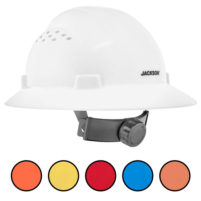 Jackson Safety Advantage Vented Full Brim Hard Hat from Columbia Safety