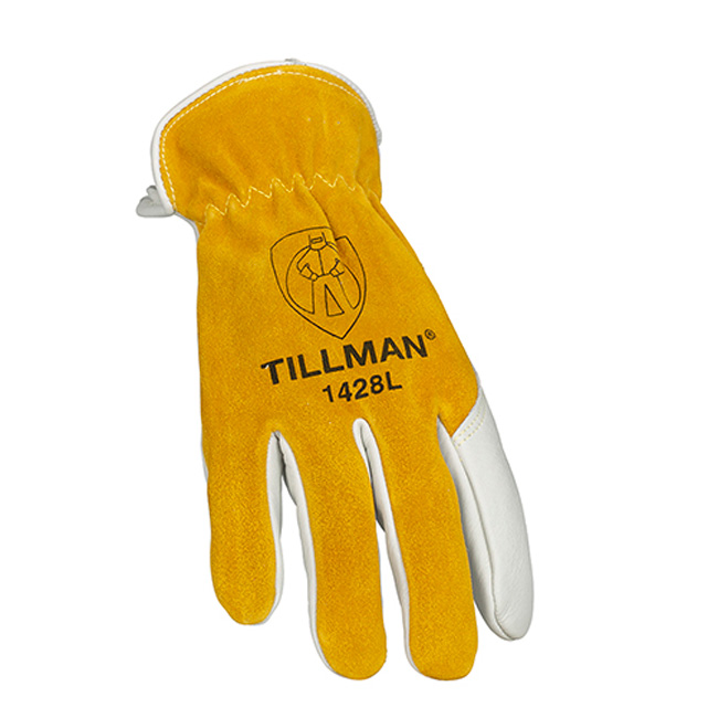 Tillman 1428 Top Grain/Split Cowhide Back with Seamless Forefinger Drivers Gloves from Columbia Safety