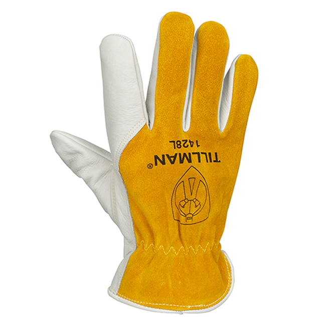 Tillman 1428 Top Grain/Split Cowhide Back with Seamless Forefinger Drivers Gloves from Columbia Safety