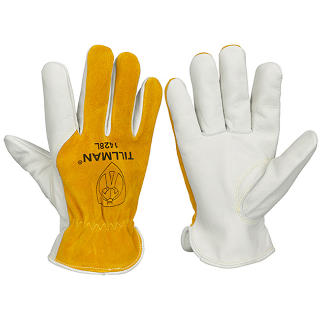 Tillman 1428 Top Grain/Split Cowhide Back with Seamless Forefinger Drivers Gloves from Columbia Safety