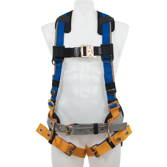 Werner Blue Armor Construction Back and Hip D-Rings Harness from Columbia Safety
