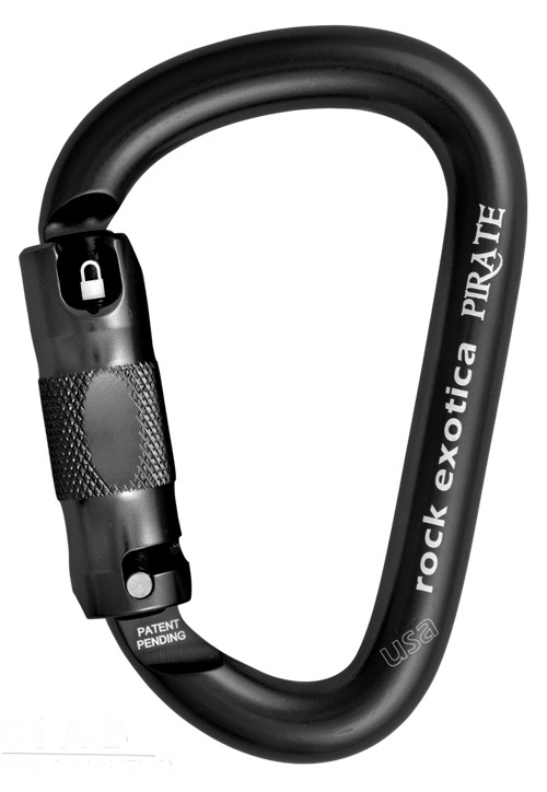 Rock Exotica C1 A Pirate Auto Lock Aluminum Carabiner from Columbia Safety