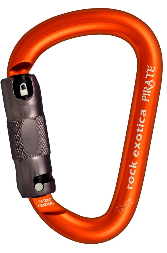 Rock Exotica C1 A Pirate Auto Lock Aluminum Carabiner from Columbia Safety