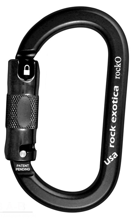 Rock Exotica RockO Auto Lock Aluminum Carabiner from Columbia Safety