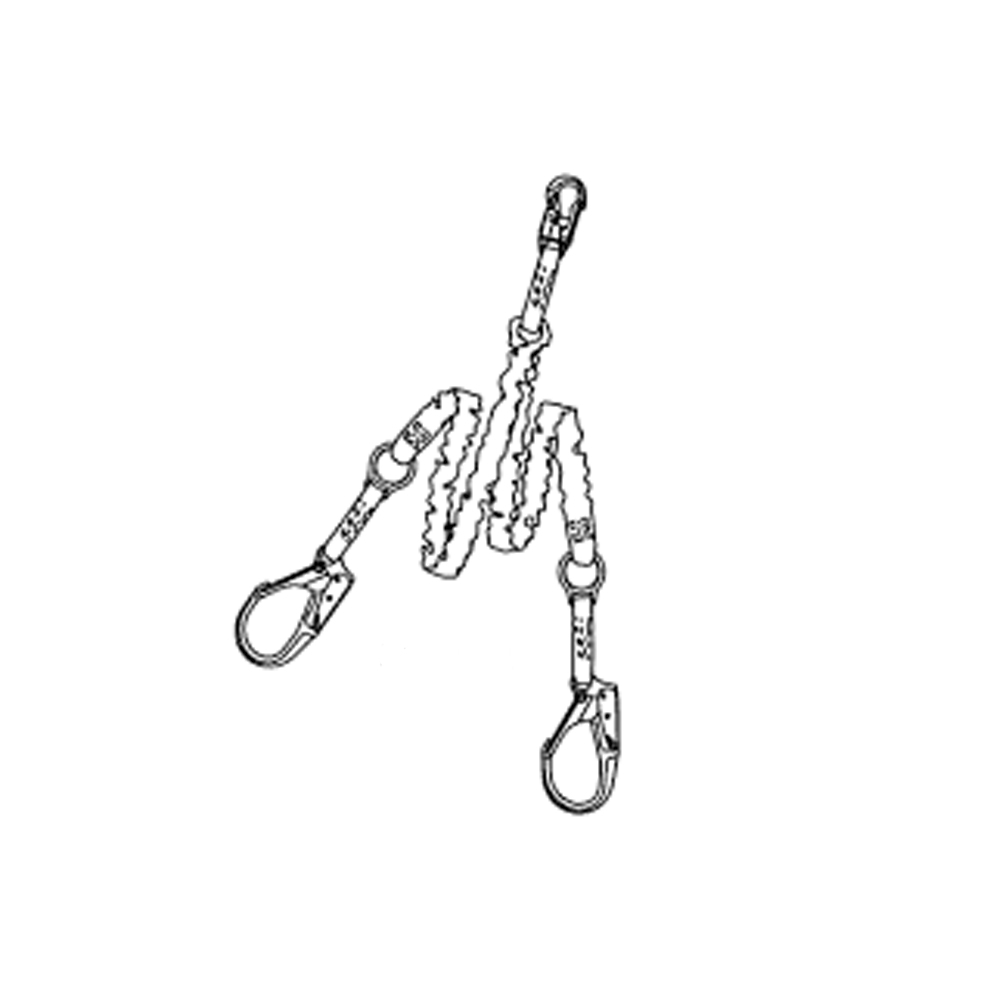 Tractel 2 Arm Shock Absorbing Lanyard from Columbia Safety