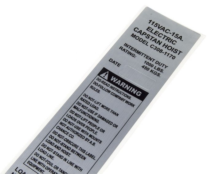 Hubbell AB Chance Capstan Labels from Columbia Safety