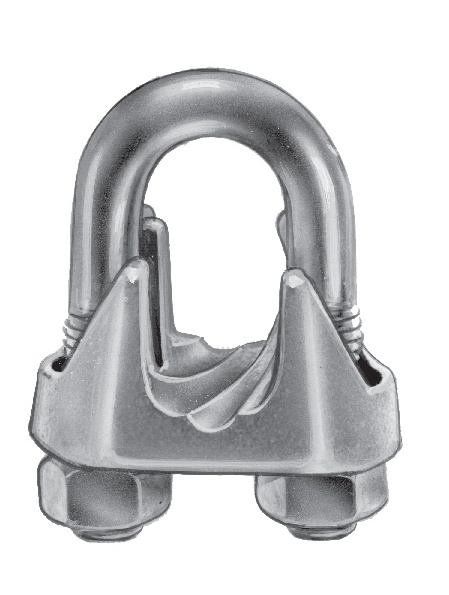 Chicago 3/8 Inch Galvanized Wire Rope Clip from Columbia Safety