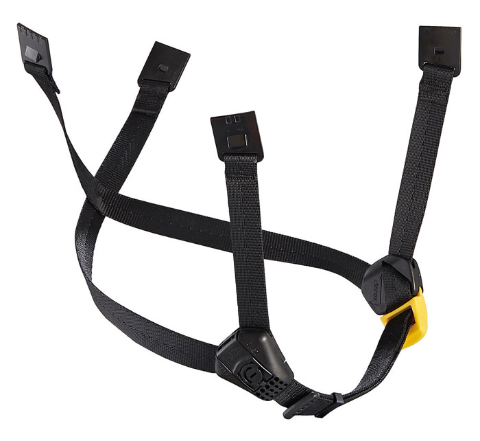 Petzl DUAL Chinstrap Black/Yellow from Columbia Safety