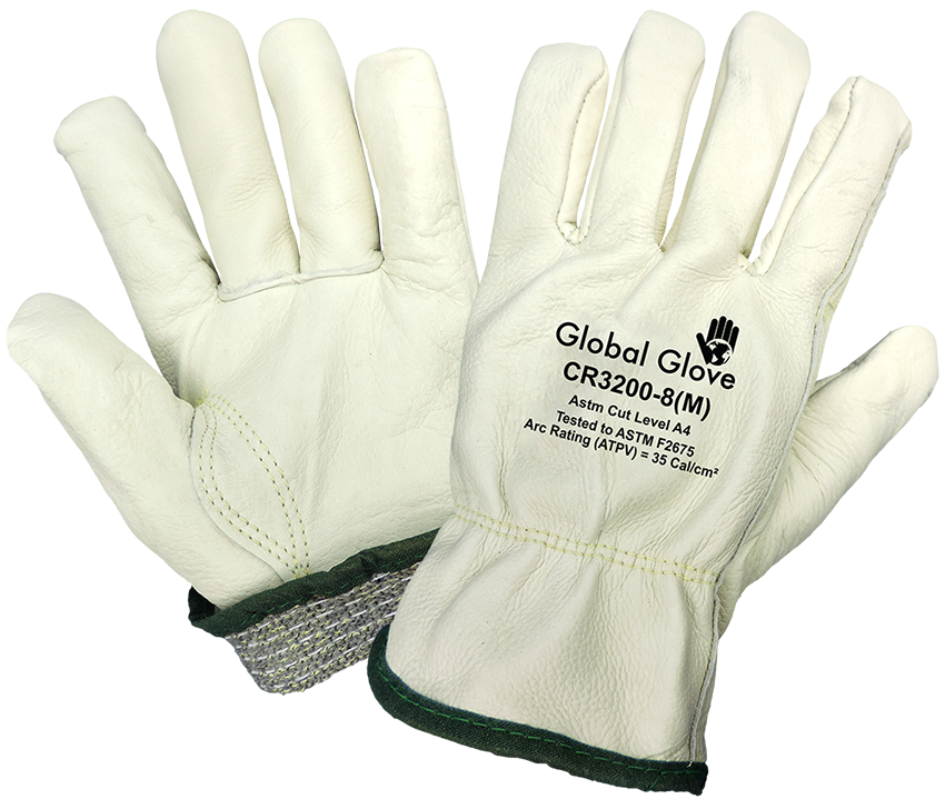 Cut and Heat Resistant Leather Drivers Style Gloves from Columbia Safety