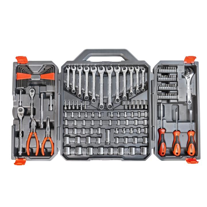 Crescent 150 Piece 1/4 Inch and 3/8 Inch Drive 6 Point SAE/Metric Professional Tool Set from Columbia Safety