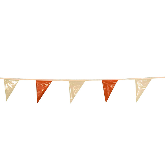 Cortina Safety Vinyl Pennant - Orange/White from Columbia Safety