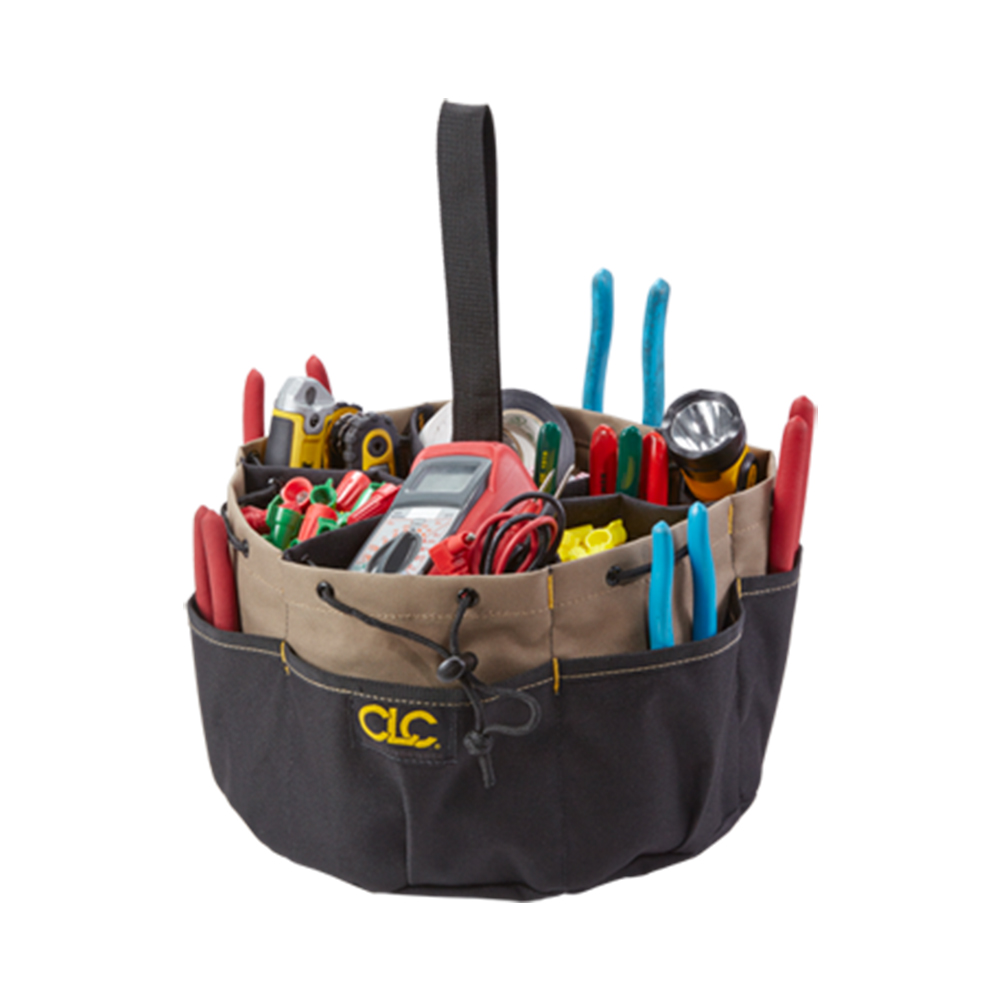 CLC Tool Works 18 Pocket Drawstring BucketBag from Columbia Safety