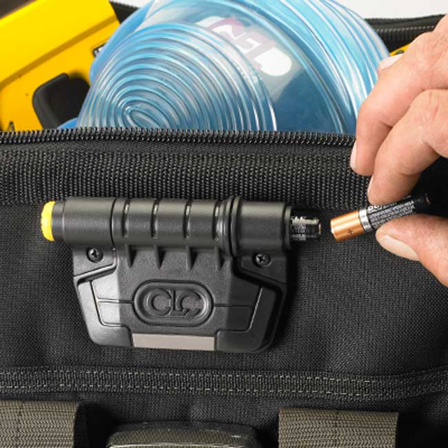 CLC Tech Gear LED Lighted 14 Inch Bigmouth Tool Bag from Columbia Safety