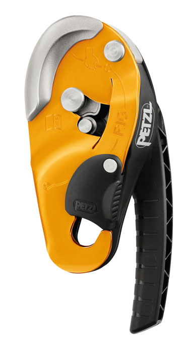 Petzl RIG Yellow Self-Braking Descender from Columbia Safety