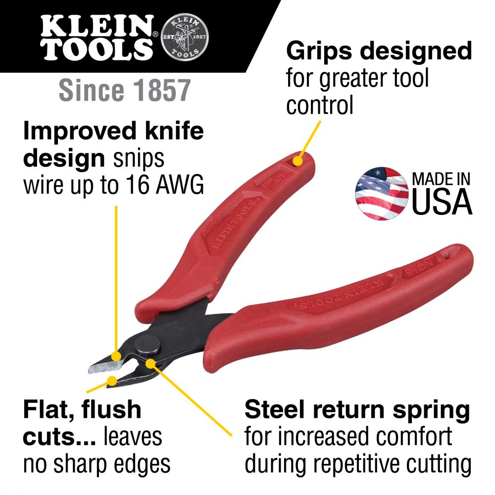 Klein Tools D275-5 5 Inch Lightweight Flush Cutter from Columbia Safety