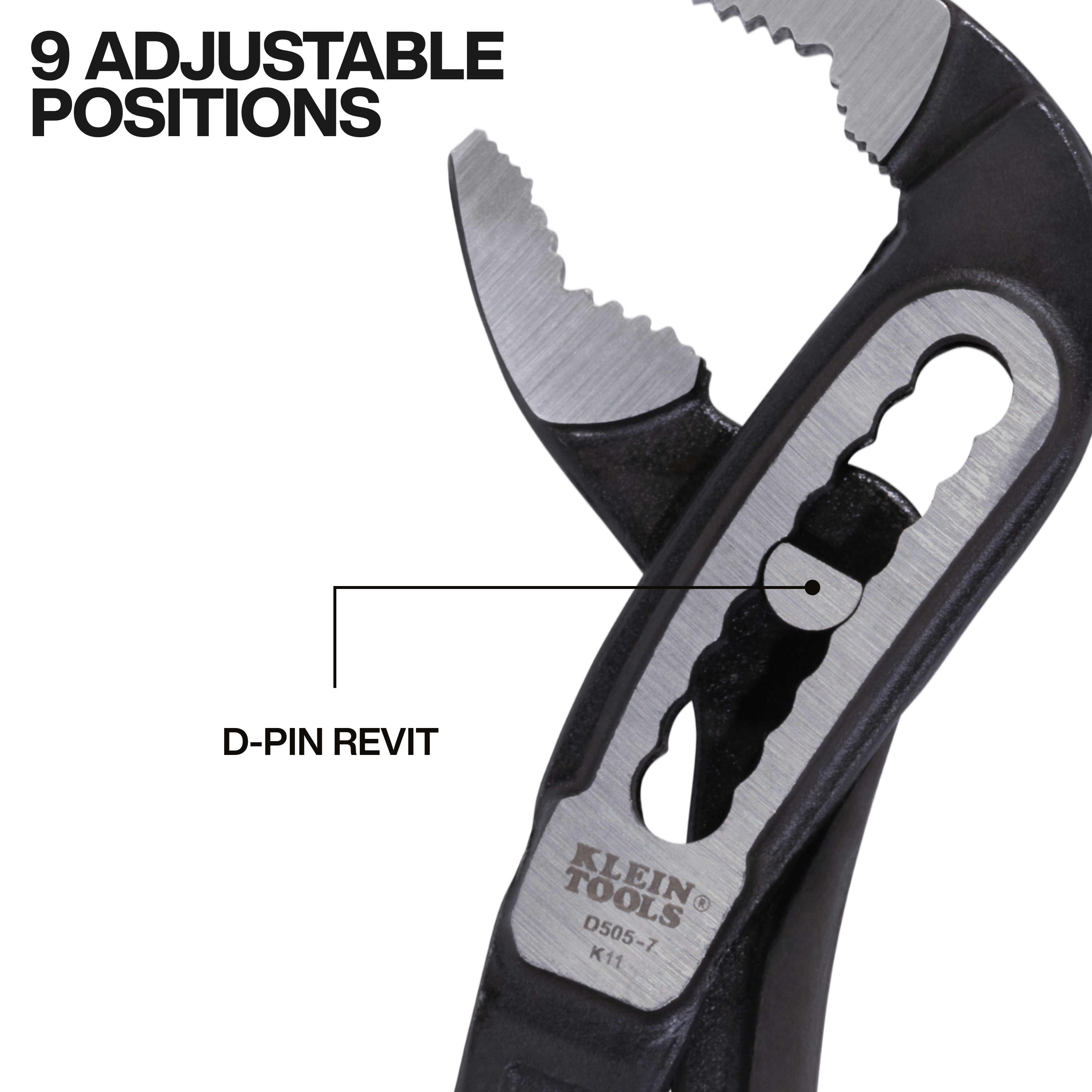 Klein Tools Classic Klaw 7-in Pump Pliers from Columbia Safety
