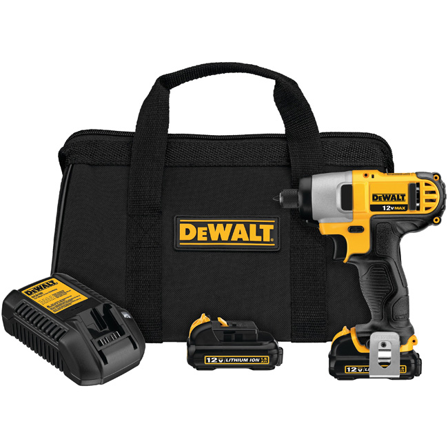 Dewalt 12-Volt Max 1/4 Inch Impact Driver Kit from Columbia Safety