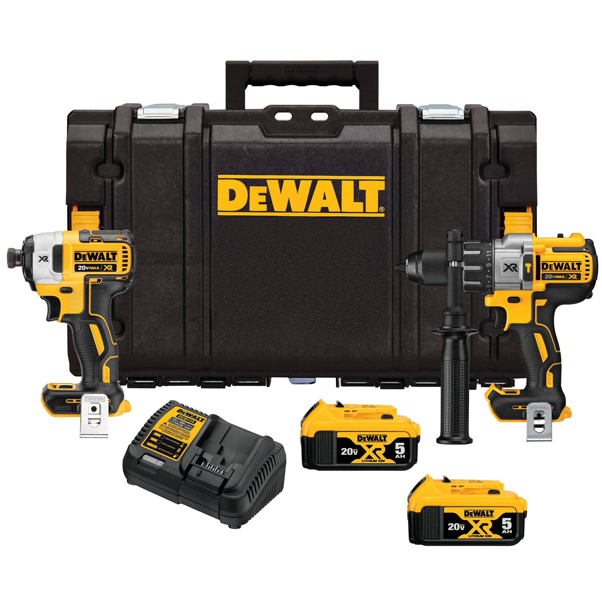 DeWALT 20V MAX Cordless Brushless XR 2-Tool Combo Kit with ToughSystem from Columbia Safety