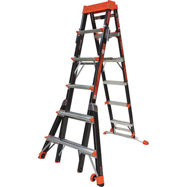 Little Giant Ladders Adjustable 6 - 10 Foot Step Ladder from Columbia Safety