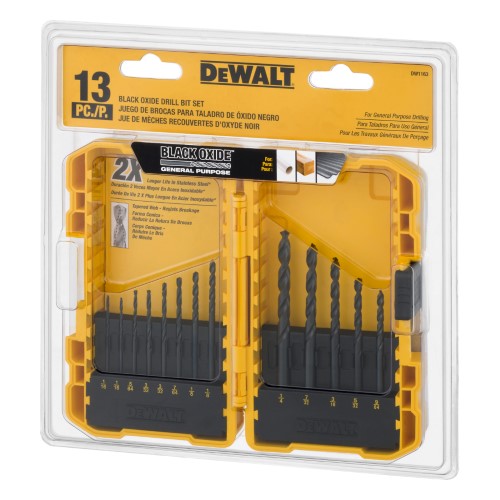 DeWALT 13 Piece Black Oxide Drill Bit Set from Columbia Safety